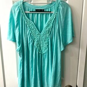 Apt. 9 ladies light green top 3X. Never worn